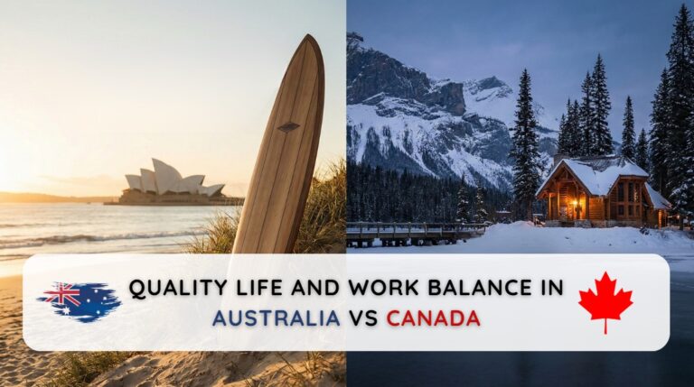Quality Life and Work Balance in Australia vs Canada